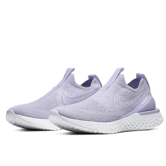 Nike Shoes - NIKE Lavender React No Lace Slip on Shoes Sneakers